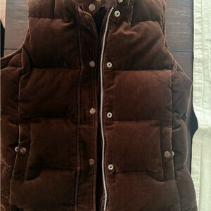 GAP Chocolate Brown Quilted Vest